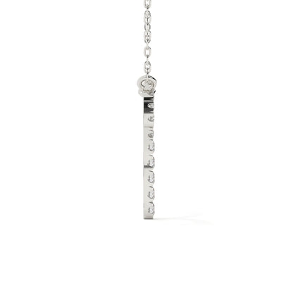 Round Diamond Aries Zodiac Sign Pendant