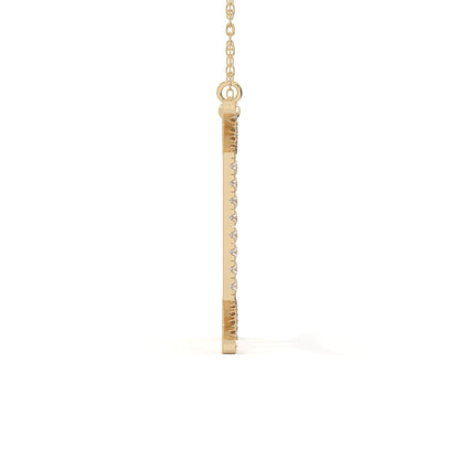 Gemini Zodiac Sign Lab Grown Diamond Pendant