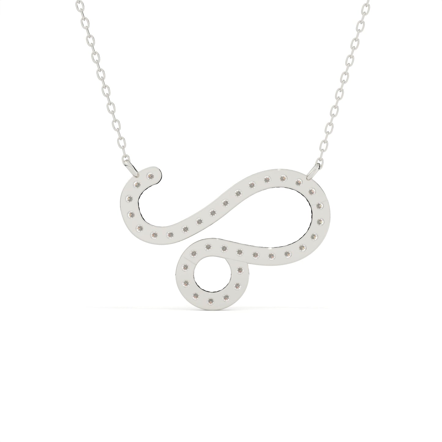 Round Cut Lab Grown Diamond Leo Pendant