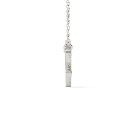 Sagittarius Zodiac Sign Round Lab Diamond Pendant
