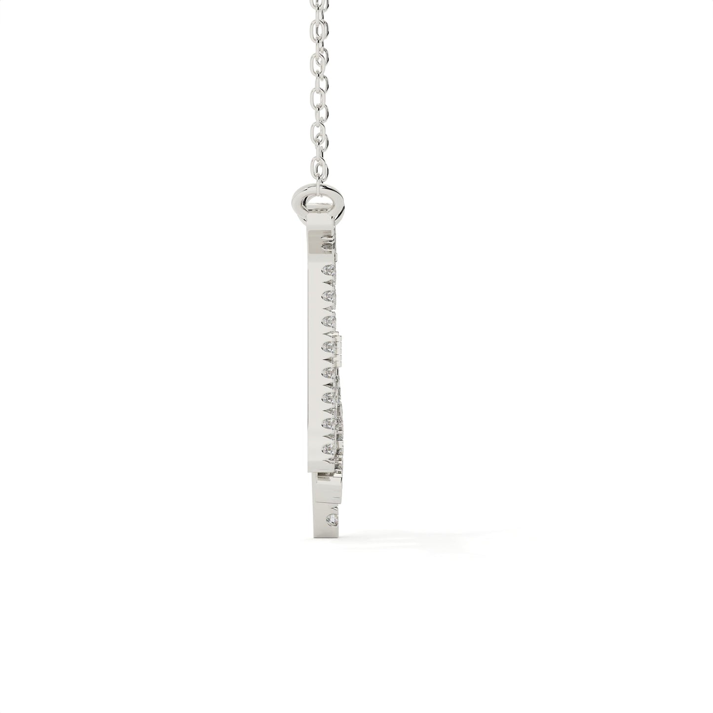 Round Cut Lab Diamond Virgo Zodiac Pendant