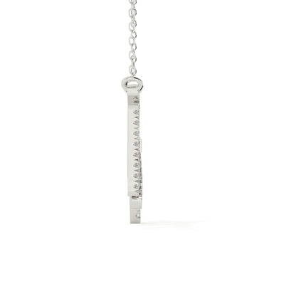 Round Cut Lab Diamond Virgo Zodiac Pendant