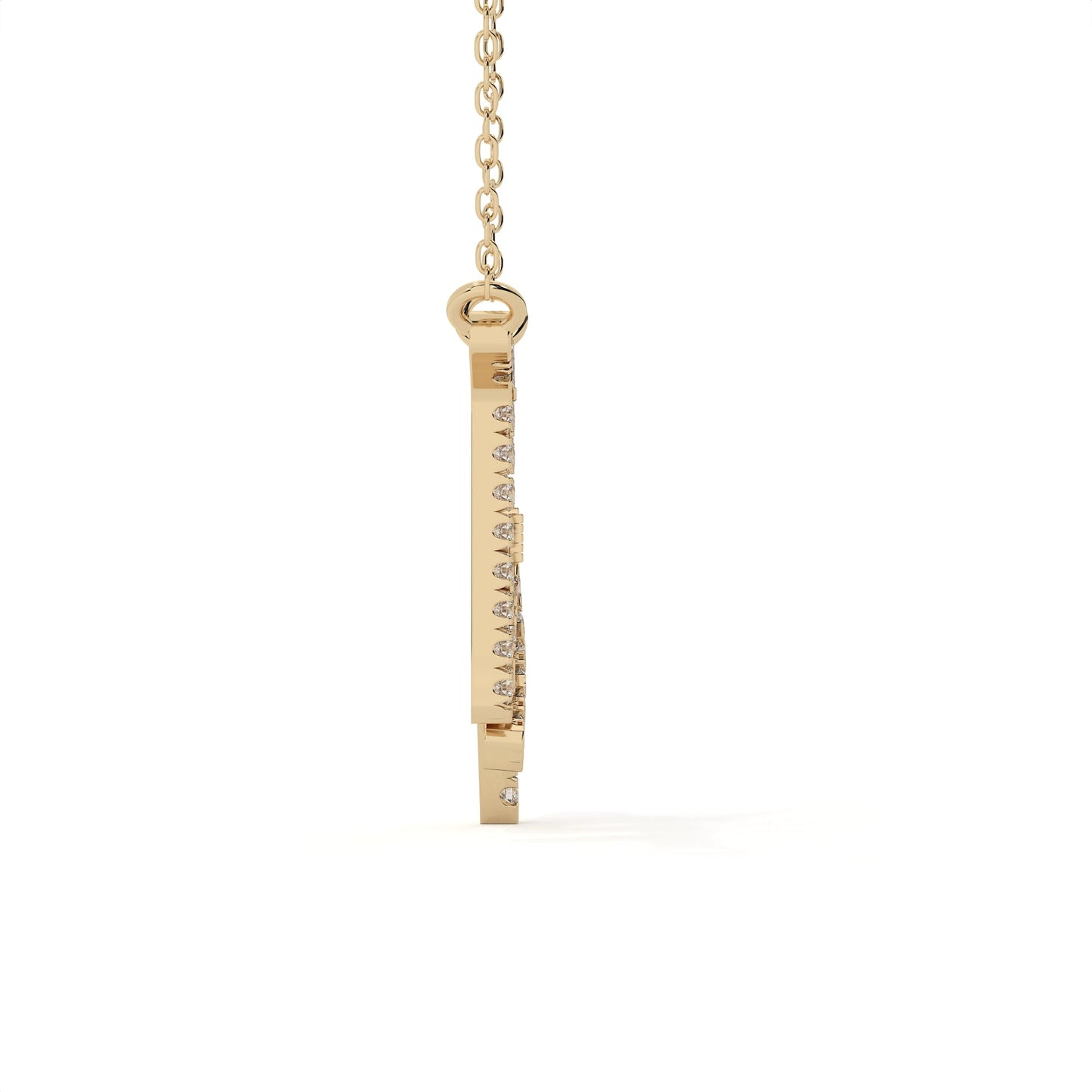 Round Cut Lab Diamond Virgo Zodiac Pendant