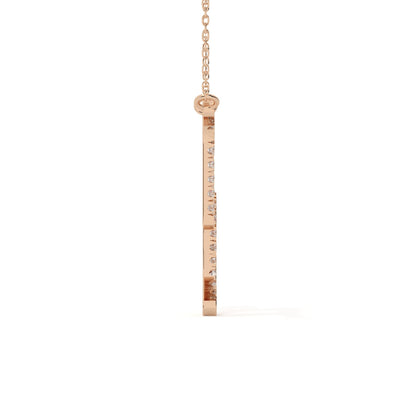 Round Cut Lab Diamond Capricorn Zodiac Pendant