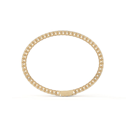 Unique Emerald Cut Diamond Tennis Bracelet