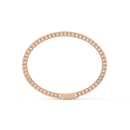 Unique Emerald Cut Diamond Tennis Bracelet