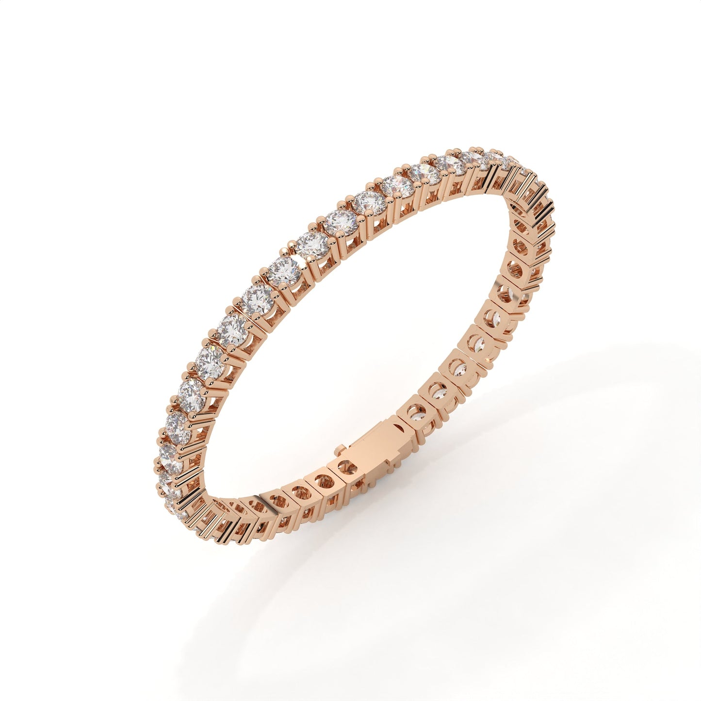 10 Carat Round Lab Diamond Tennis Bracelet