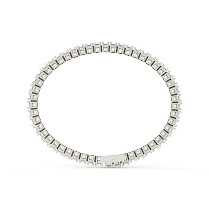 Oval Cut Diamond 4 Prong Tennis Bracelet