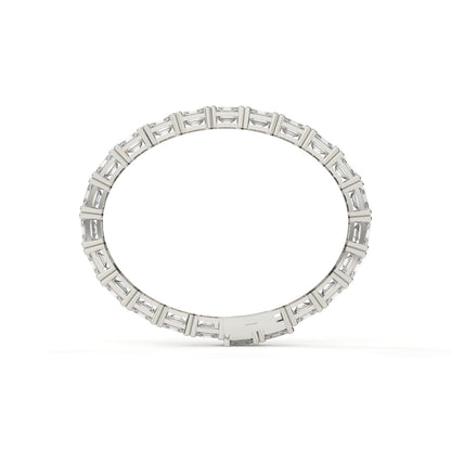 Asscher Cut Lab Grown Diamond Tennis Bracelet
