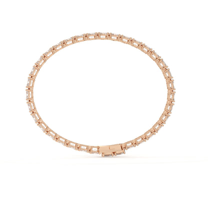 Multiple Oval Cut Lab Diamond Tennis Bracelet