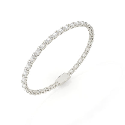 Multiple Oval Cut Lab Diamond Tennis Bracelet