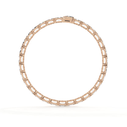 20.50 Carat Radiant Diamond Tennis Bracelet