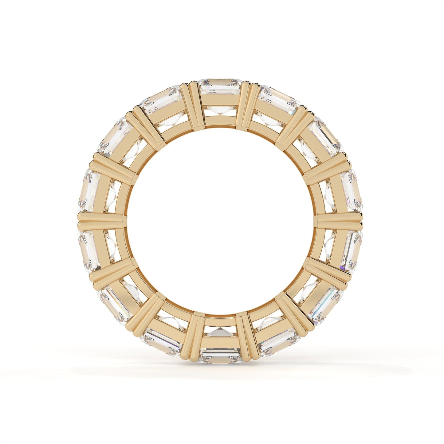 Asscher Cut Lab Grown Diamond Full Eternity Band