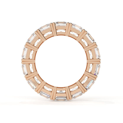 Asscher Cut Lab Grown Diamond Full Eternity Band