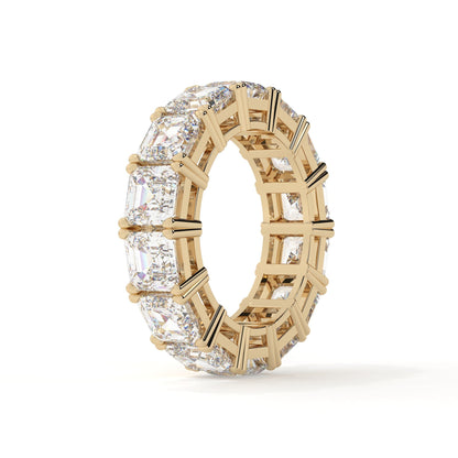 Asscher Cut Lab Grown Diamond Full Eternity Band