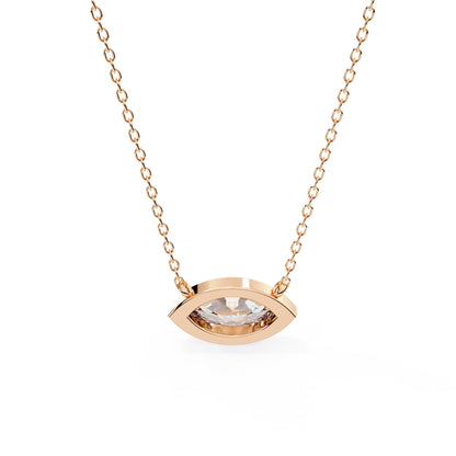 Sophisticated Marquise Bezel Set Pendant