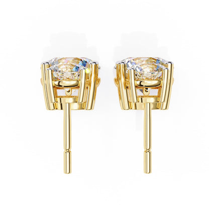 Cushion Square Cut Lab Diamond Stud Earrings