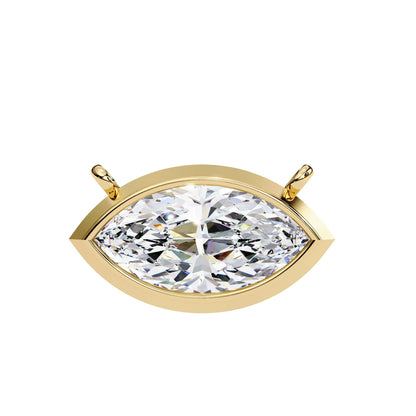 Sophisticated Marquise Bezel Set Pendant
