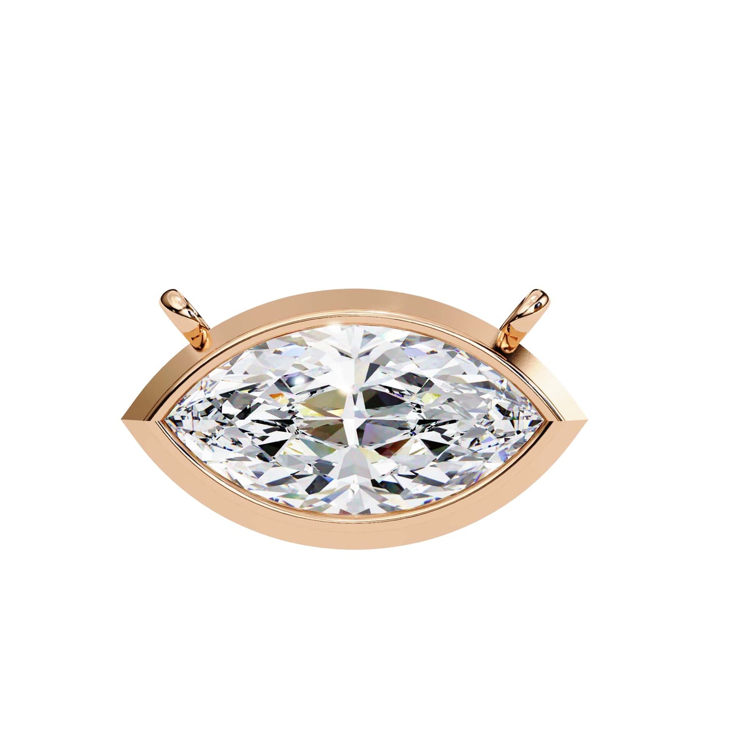 Sophisticated Marquise Bezel Set Pendant