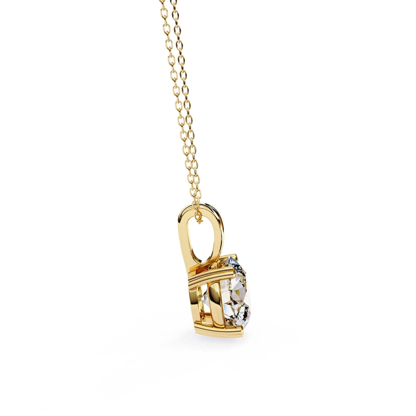 Classic Round Solitaire Pendant