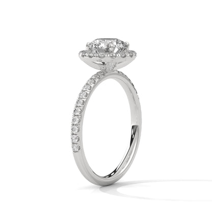 Halo Round Lab Grown Diamond Ring