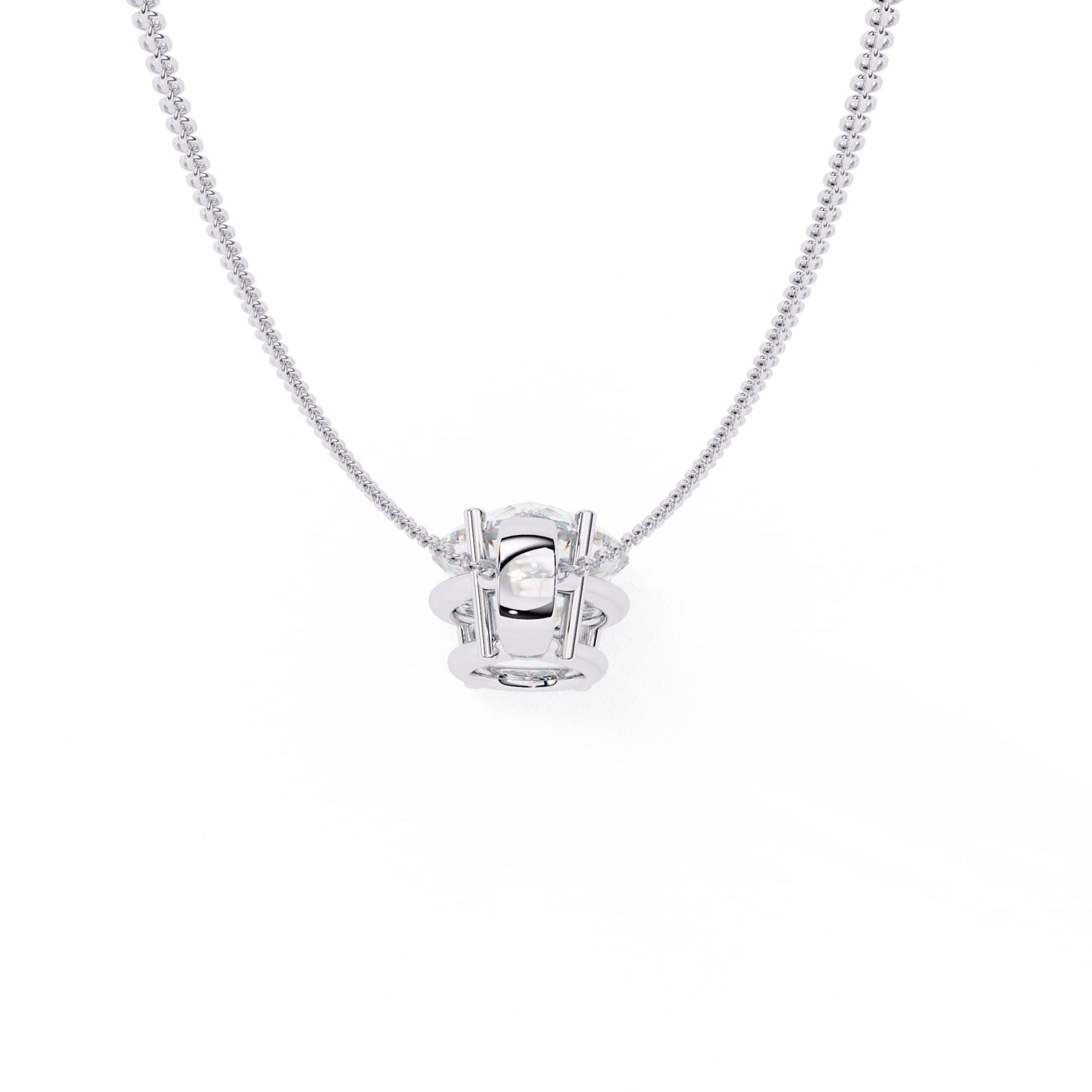 Pear Shaped Lab Diamond Solitaire Pendant