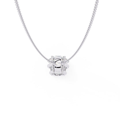 Pear Shaped Lab Diamond Solitaire Pendant