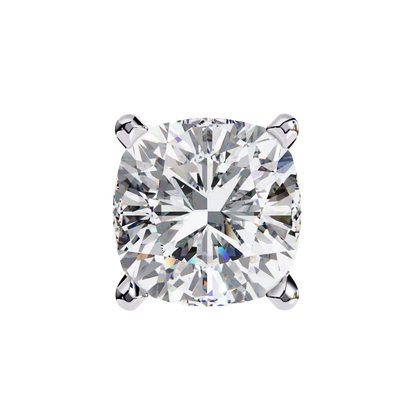 Cushion Square Cut Lab Diamond Stud Earrings