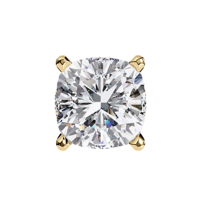 Cushion Square Cut Lab Diamond Stud Earrings