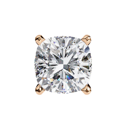 Cushion Square Cut Lab Diamond Stud Earrings