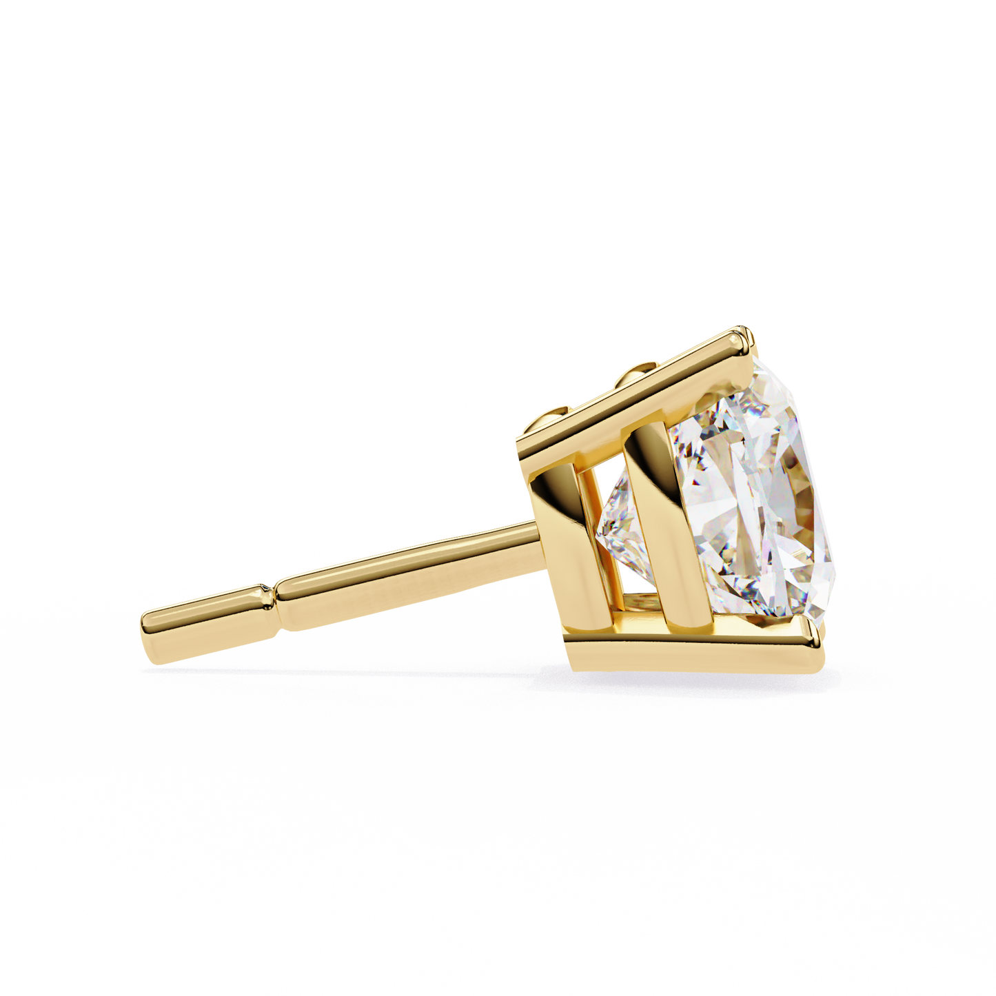 Cushion Square Cut Lab Diamond Stud Earrings