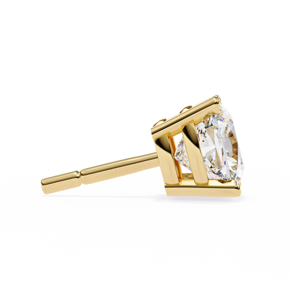 Cushion Square Cut Lab Diamond Stud Earrings