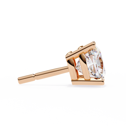 Cushion Square Cut Lab Diamond Stud Earrings
