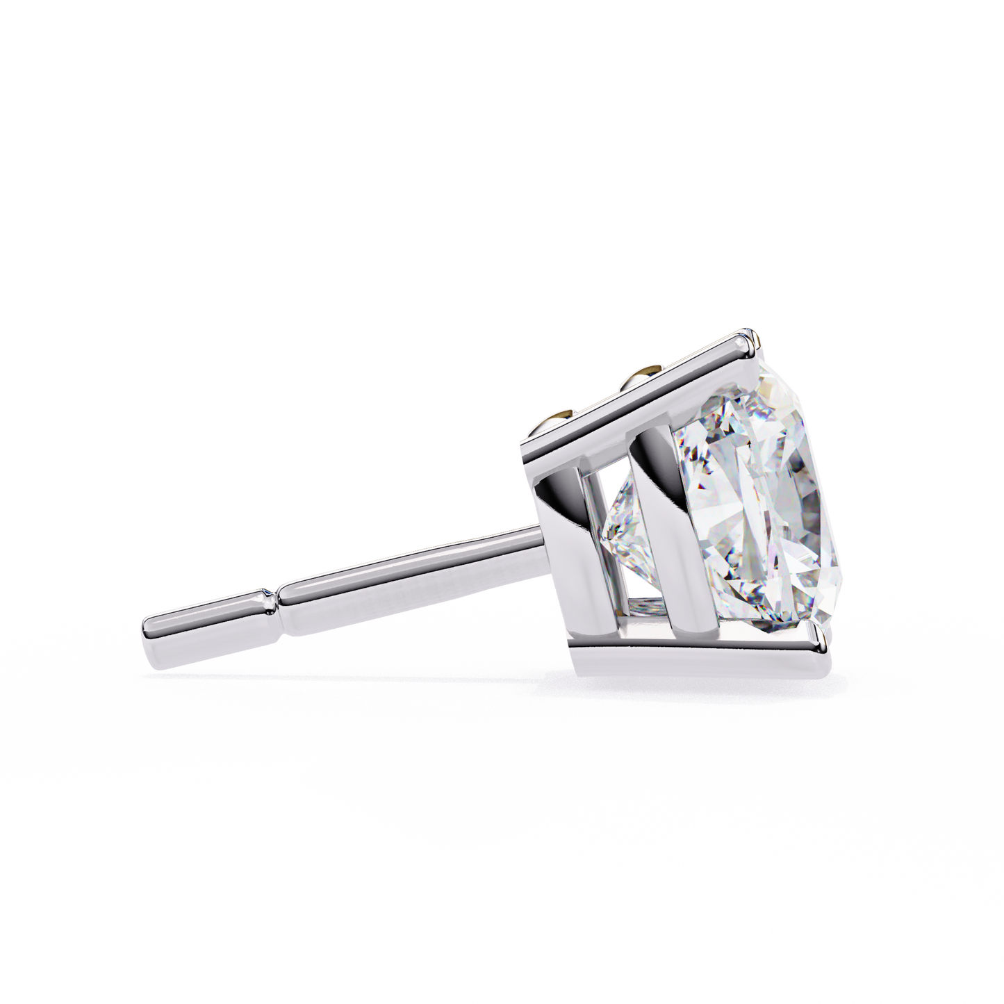 Cushion Square Cut Lab Diamond Stud Earrings