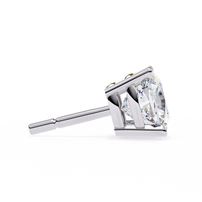 Cushion Square Cut Lab Diamond Stud Earrings
