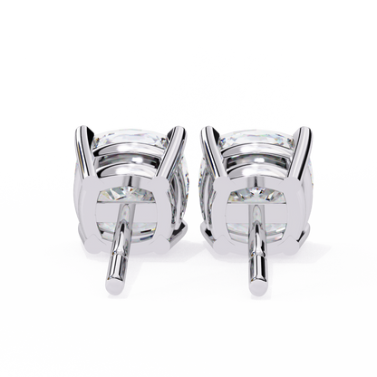 Cushion Square Cut Lab Diamond Stud Earrings