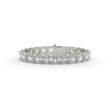 Diamond bracelet on a white background