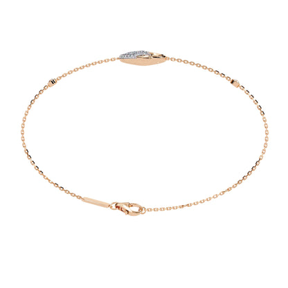 Fancy Round Cut Spiral Diamond Bracelet