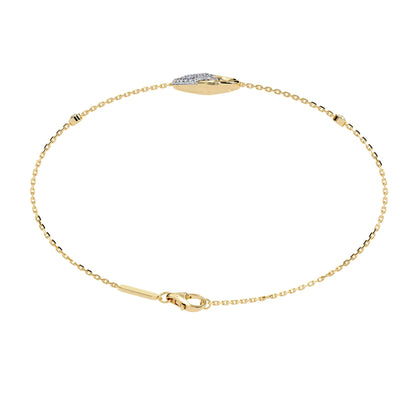 Fancy Round Cut Spiral Diamond Bracelet