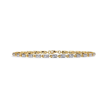Modern Round Cut Lab Diamond Tennis Bracelet