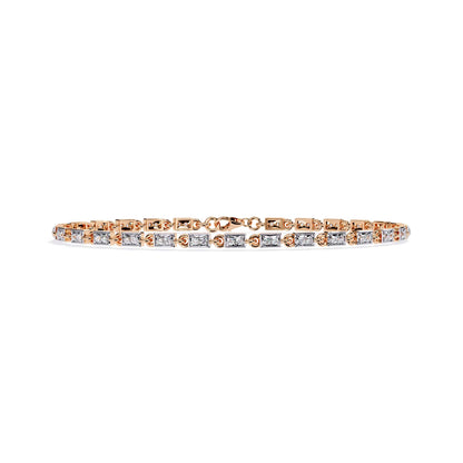 Modern Round Cut Lab Diamond Tennis Bracelet