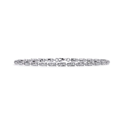 Modern Round Cut Lab Diamond Tennis Bracelet