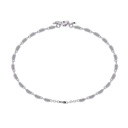 Modern Flower Design Round Cut Diamond Bracelet
