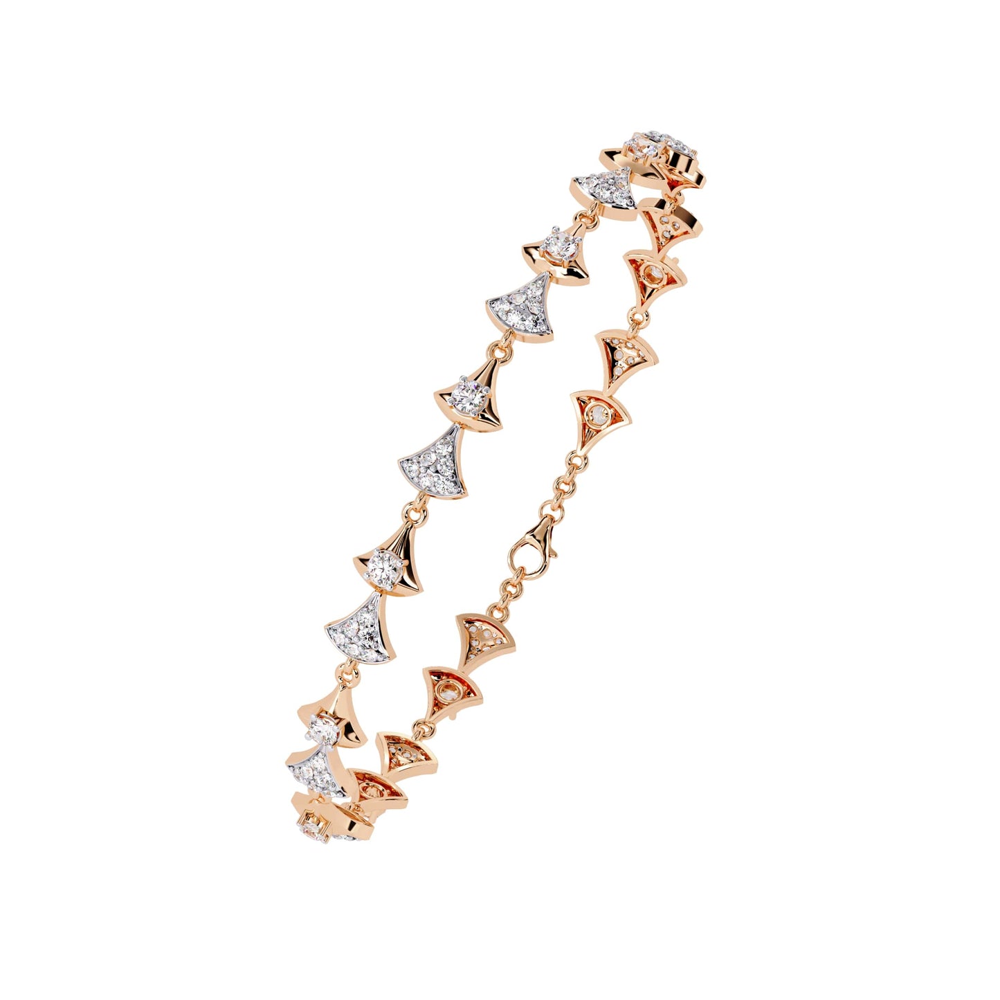 Round Cut Lab Grown Diamond Bracelet