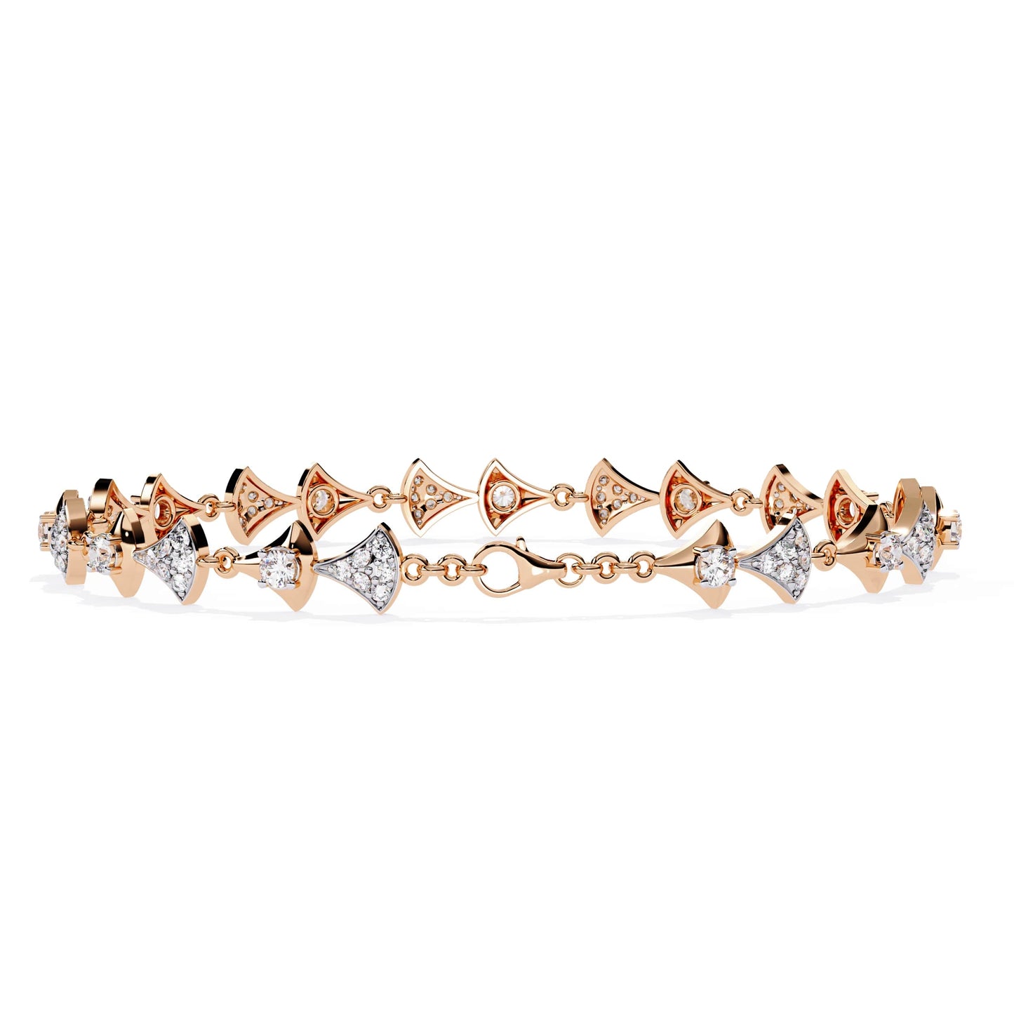 Round Cut Lab Grown Diamond Bracelet