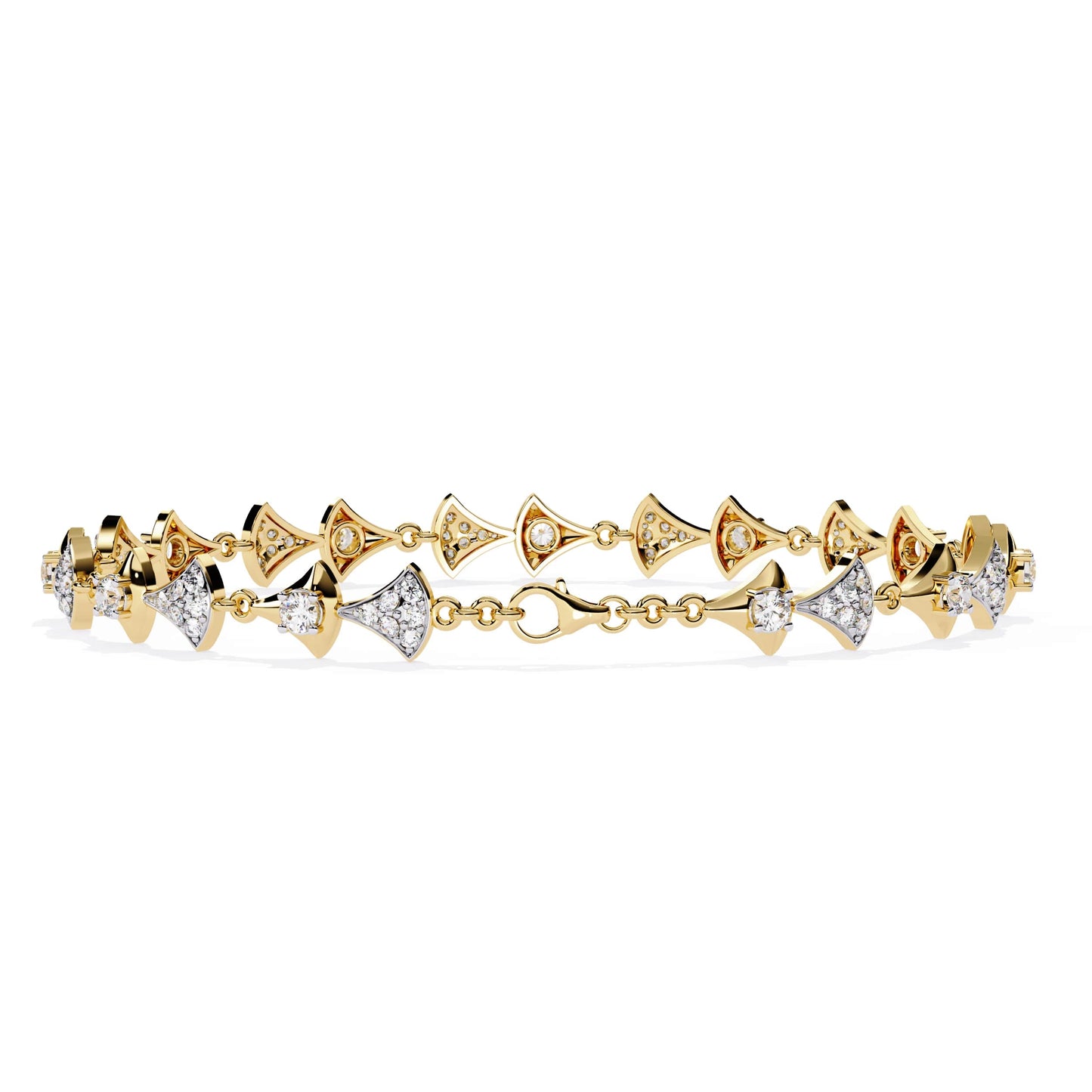 Round Cut Lab Grown Diamond Bracelet