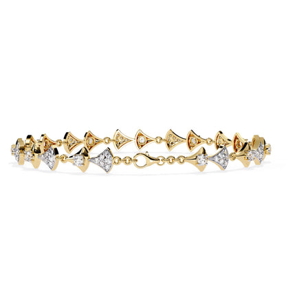 Round Cut Lab Grown Diamond Bracelet
