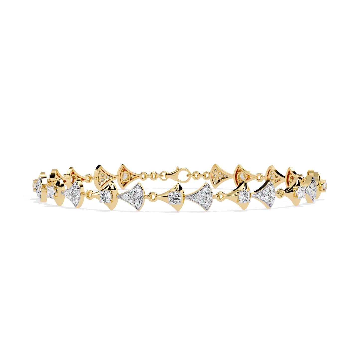 Round Cut Lab Grown Diamond Bracelet