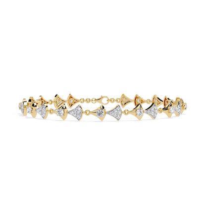 Round Cut Lab Grown Diamond Bracelet