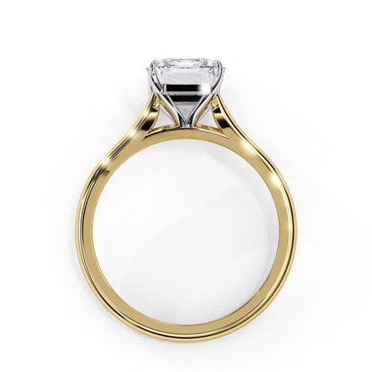 Emerald Cut Solitaire Diamond Engagement Ring